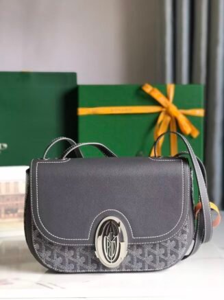 233 PM Goyardine Grey & White Palladium