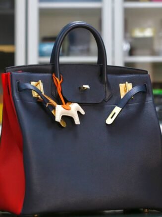 HAC 40 Togo Custom Bicolor Noir/Rouge GHW