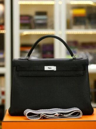 Kelly 40 Togo Noir PHW