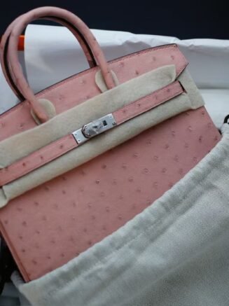 Birkin 30 Ostrich Terre Cuite PHW