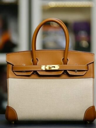 bk25：Birkin 25 Barenia & Toile H Canvas PHW