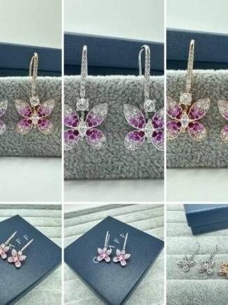 Graff Butterfly Gradient Full Pavé Earrings